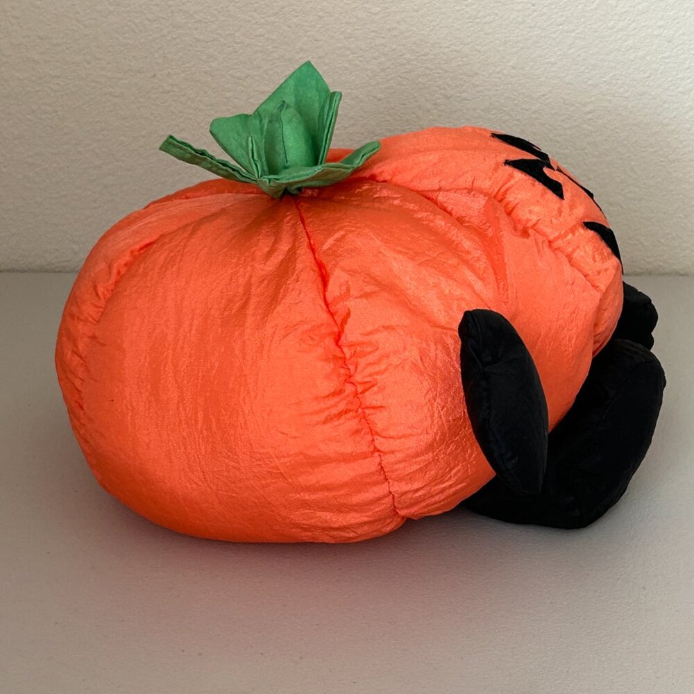 Gibson Greetings Pumpkin Plush Nylon Jack o Lantern Halloween Parachute 1993 - Picture 5 of 16
